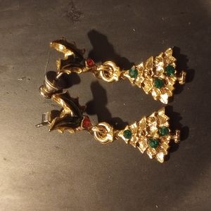 Christmas tree earrings